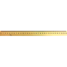 Лінійка дерев'яна 30 см (шовкографія)