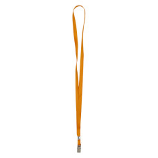 Шнурок для бейджа с металлическим клипом Axent 4532-12-A, оранжевый
