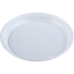 Тарелка одноразовая, d-205 мм, белая, 1-секция, 5,5-6 г, 100 шт - 1080110 BUROCLEAN