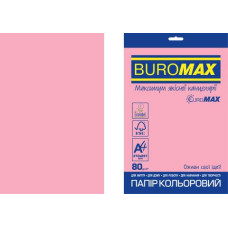 Папір кольоровий Euromax А4, 80г/м2, INTENSIVE, рожевий, 20л., А4, 80 г/м²