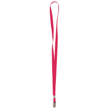 Шнурок для бейджа с металлическим клипом Axent 4532-06-A, красный