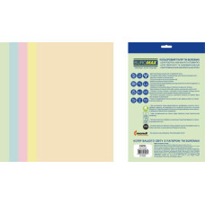 Набір кольорового паперу PASTEL, EUROMAX, 5 кол., 50 літрів, А4, 80 г/м²