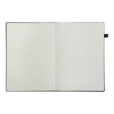 Книга записна PRIMO 190*250, 96 арк., клітинка, обкл. штучна шкіра, чорний