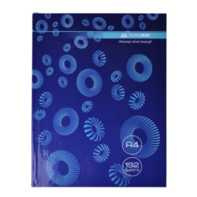 Книга канцелярская MODEST, А4, 192 л., клетка, офсет, твердая ламинированая обложка, синяя - BM.24419101-02 Buromax