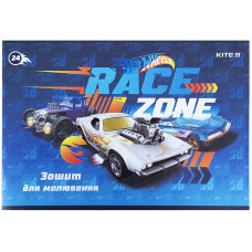 Тетрадь для рисования Kite Hot Wheels HW21-242, 24 листа