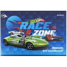 Тетрадь для рисования Kite Hot Wheels HW21-242, 24 листа