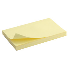 Блок бумаги с липким слоем Axent Delta D3316-01, 75x125 мм, 100 листов, жёлтый