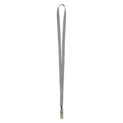 Шнурок для бейджа з металивим кліпом, сірий, 4532 - 4532-03-A Axent