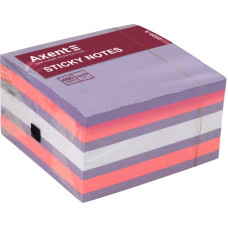 Блок бумаги с липким слоем Axent 2326-63-A, 75x75 мм, 450 листов, неоновые цвета