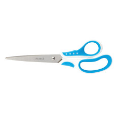 Ножницы Axent Shell 6305-02-A, 21 см, с прорезиненными ручками, бело-голубые