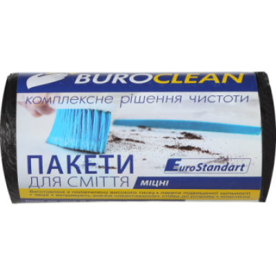 Пакеты для мусора 35л/50шт EuroStandart, прочные, черные BuroClean - 10200016 BUROCLEAN