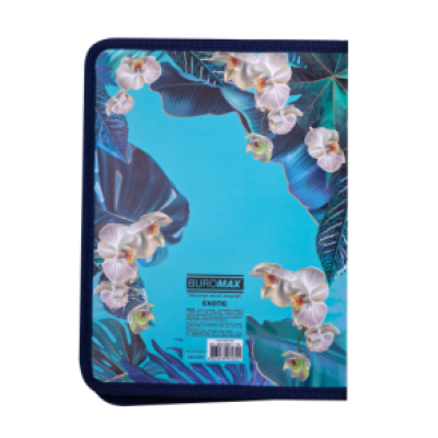 Папка на молнии В5, EXOTIC, ARABESKI, голубая BM.3961-14