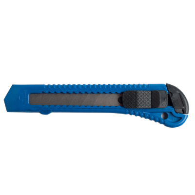 Нож канцелярский, JOBMAX, 18 мм, пластиковый корпус, синий - BM.4650 Buromax