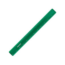 Линейка 30см пластиковая зеленая Axent 7530-05 72шт/уп