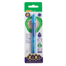 Ручка шариковая для правши с резиновым грипом, цвет чернил синий, блистер (1шт.), KIDS Line