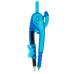 Циркуль пластиковый со шкалой в блистере, фиолетово-голубой, SMART Line
