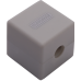 Точилка CUBE, RUBBER TOUCH, 1 отв., контейнер, пластик. корпус, 1 шт. в блистере BM.4757-1