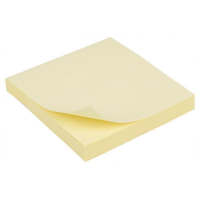 Бумага с липким слоем 75х75 100л желтая Delta 3314-01 12/120шт/уп - 18829 Axent