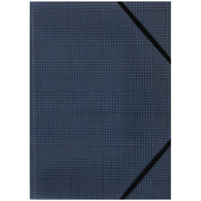 Папка на резинках Axent 1509-19-A, А4+, Tartan Blue