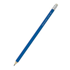 Олівець графітний з гумкою, НВ, 100 шт., асорті, туба