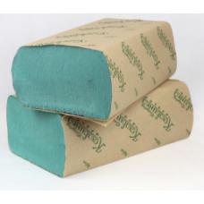 Рушники паперові макулатурні Z-подібні 23х22 см, 200 листів, зелений КОХАВИНКА