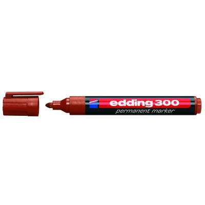 Маркер Permanent e-300 1,5-3 мм круглий коричневий - e-300/07 Edding
