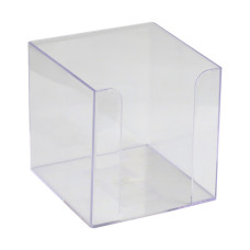 Куб для бумаги Axent Delta D4005-27, пластиковый, 90х90х90 мм, прозрачный