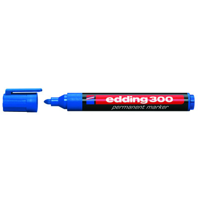 Маркер Permanent e-300 1,5-3 мм круглий синій - e-300/03 Edding