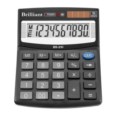 Калькулятор Brilliant BS-210, 10 разрядов - BS-210 Brilliant