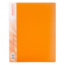 Папка с прижимом Axent 1301-25-A, А4, с внутренним карманом, оранжевая