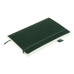 Книга записна PRIMO 125*195, 96 арк., клітинка, обкл. штучна шкіра, зелений - BM.291161-04 Buromax