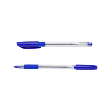 Ручка масляна SLIDE GRIP, 0,5мм, гум. грип, тригр. корпус, сині чорнила