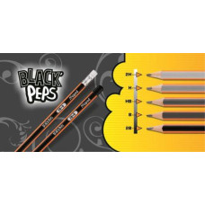 Карандаш графитовый BLACK PEPS H, без ластика