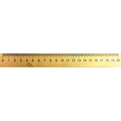 Лінійка дерев'яна 20 см (шовкографія) - 103007 МИЦАР