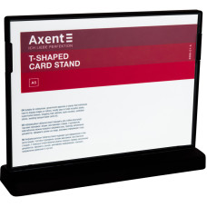 Табличка информационная Axent 6266-01-A, A5, горизонтальная, черная
