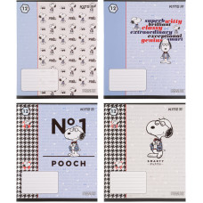 Тетрадь школьная Kite Snoopy SN21-234, 12 листов, в линию