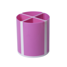 Подставка для пишущих принадлежностей ТВИСТЕР розовая, 4 отделения, KIDS Line