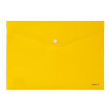 Папка на кнопке Axent 1412-26-A, А4, непрозрачная, желтая