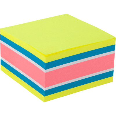 Блок бумаги с липким слоем Axent 2326-51-A, 75x75 мм, 450 листов, неоновые цвета - 2326-51-A Axent
