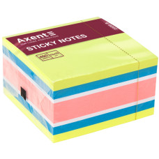 Блок бумаги с липким слоем Axent 2326-51-A, 75x75 мм, 450 листов, неоновые цвета