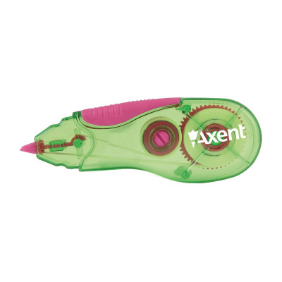 Корректор ленточный Axent 7006-02-A, 5 мм х 5 м, зелено-розовый - 7006-02-A Axent