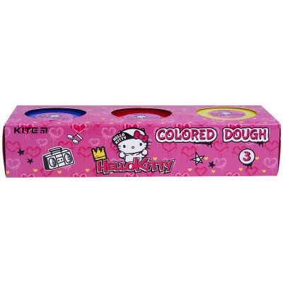 Цветное тесто для лепки Kite Hello Kitty HK21-151, 3*75 г HK21-151