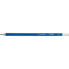 Олівець графітовий METALLIC, НВ, з гумкою, асорті, туба по 100 шт.
