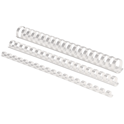 Пружины пластиковые d 16 мм, круглые, сшивают 101-120 листов А4, белые