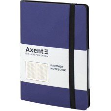 Книга записная Axent Partner Soft 8206-38-A, A5-, 125x195 мм, 96 листов, клетка, гибкая обложка, голубая
