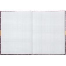 Записная книжка  INTENSO, А5, 96 л., клетка, твердая картонная обложка, черная