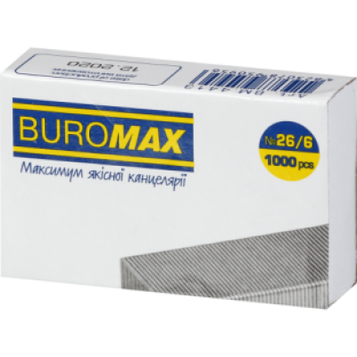 Скоби №266 1000шт., ЛЮКС - BM.4413 Buromax