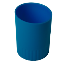 Стакан пластиковый для письменных принадлежностей, JOBMAX, синий