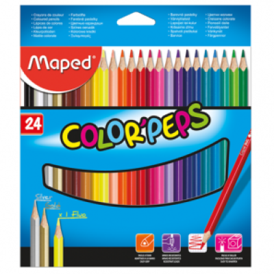 Олівці кольорові COLOR PEPS Classic, 24 кольорів - MP.183224 Maped