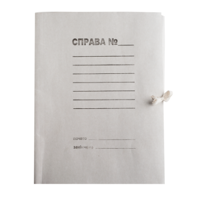 Папка на завязках JOBMAX, А4, картон , клеєний клапан - BM.3359 Buromax